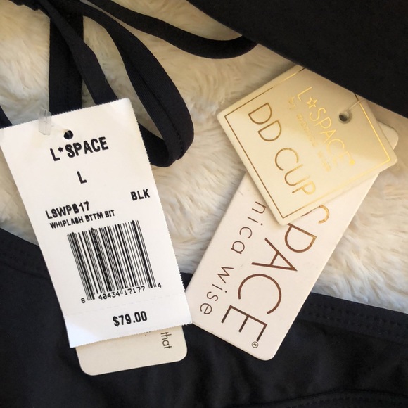 L*Space Flynn Bikini Set Whiplash Bottom NWT DD Large - Picture 10 of 11